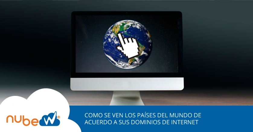 Como se ven los países del mundo de acuerdo a sus dominios de Internet